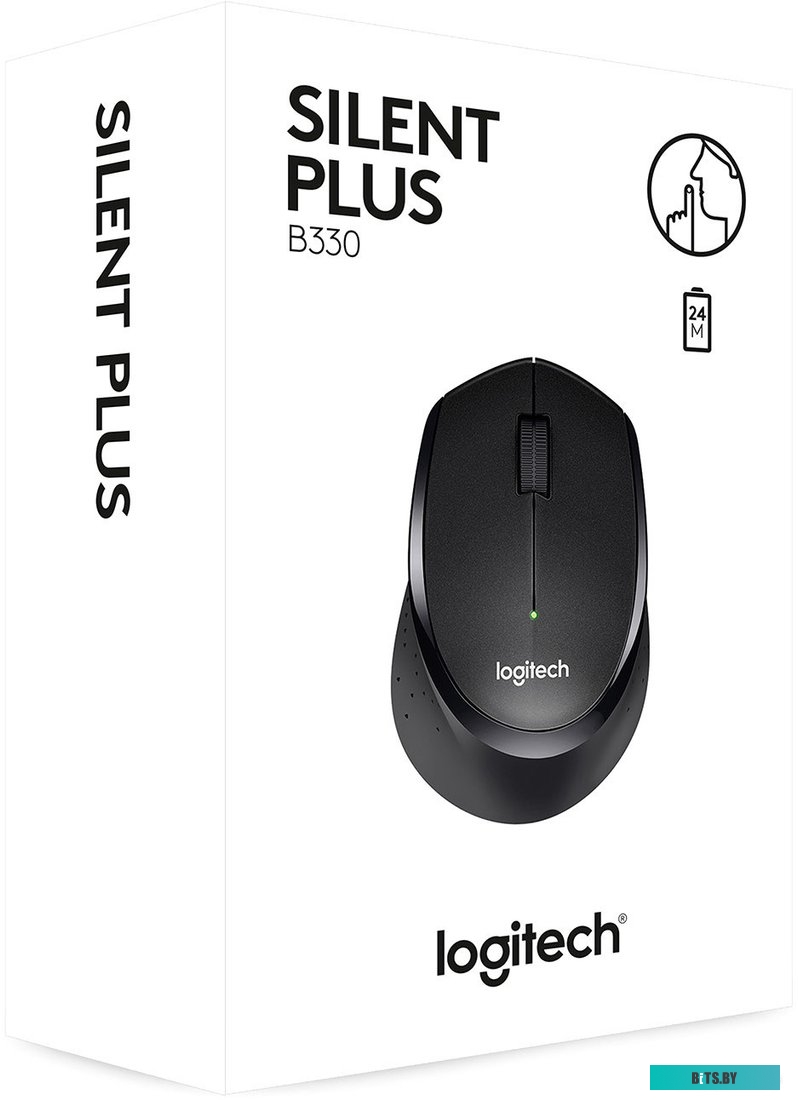 Мышь Logitech B330 Silent Plus (черный) [910-004913]