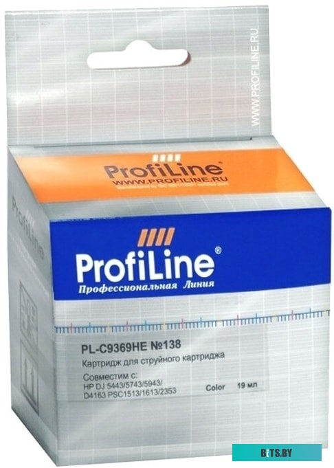 PL-C9369HE Картридж ProfLine PL-C9369HE №138 для принтеров HP DJ 5443/5743/5943/D4163 PSC1513/1613/2353 Color водные
