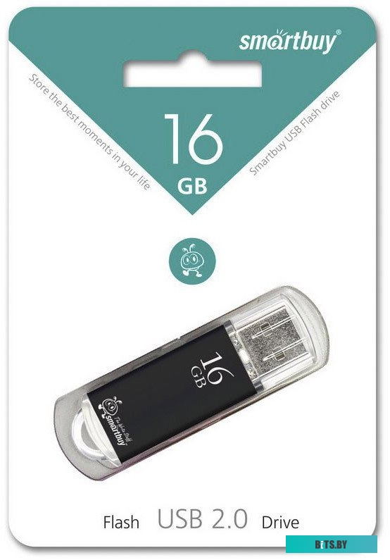 USB накопитель (Флешка) Smart Buy 16GB V-Cut Black (SB16GBVC-K)