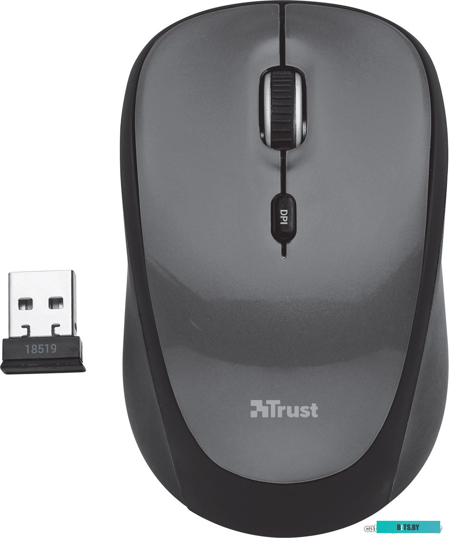 Мышь Trust Yvi Wireless Mouse - black (18519)