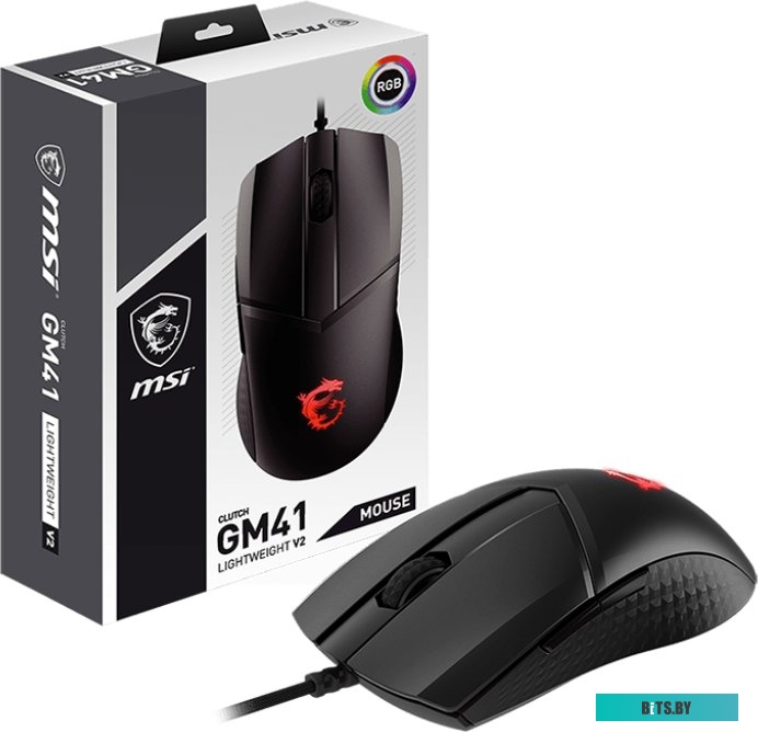 Мышь MSI Clutch GM41 Lightweight V2 (S12-0400D40-C54)