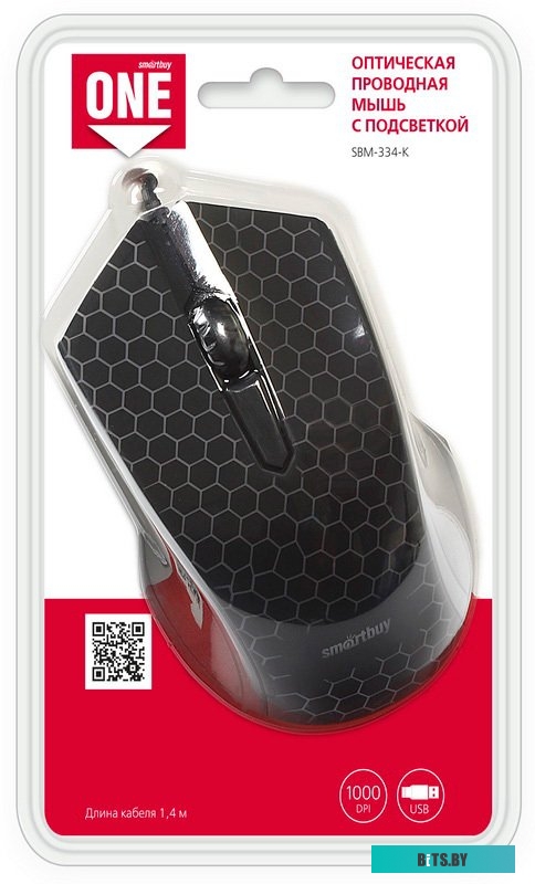 Мышь SmartBuy One 334 черная [SBM-334-K]