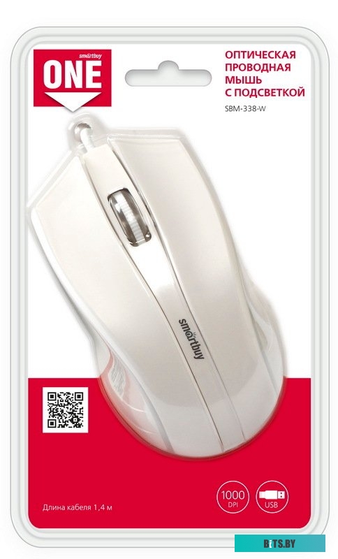 Мышь SmartBuy One 338 (белый) [SBM-338-W]