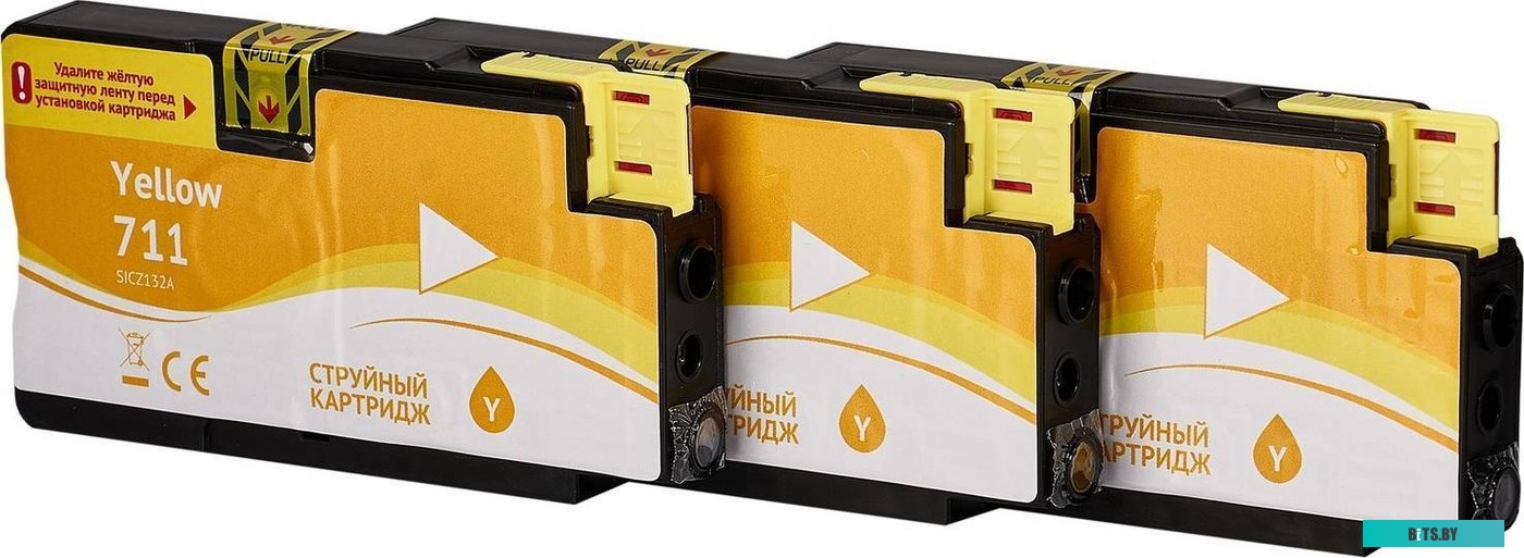 Картридж Sakura Printing SICZ136A (аналог HP 711 Yellow)