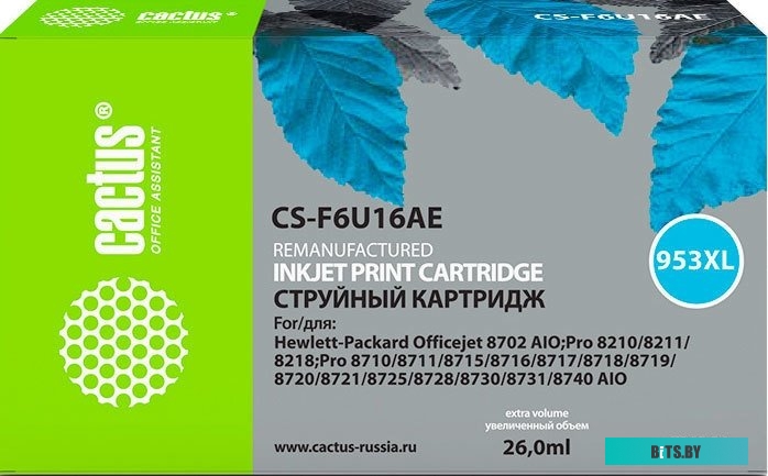 Картридж Cactus CS-F6U16AE (аналог HP F6U16AE)