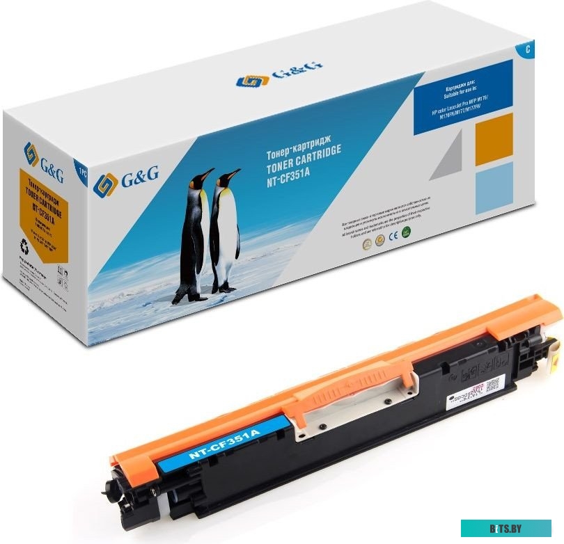 Картридж лазерный G&G NT-CF351A голубой (1000стр.) для HP CLJ Pro MFP M176/M176FN/M177/M177FW