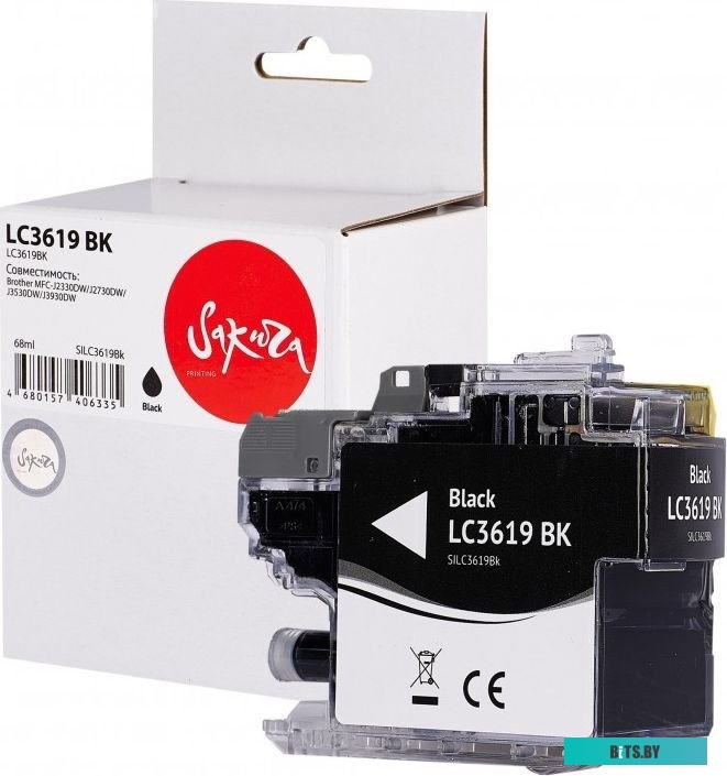 Струйный картридж Sakura LC3619Bk SILC3619BK