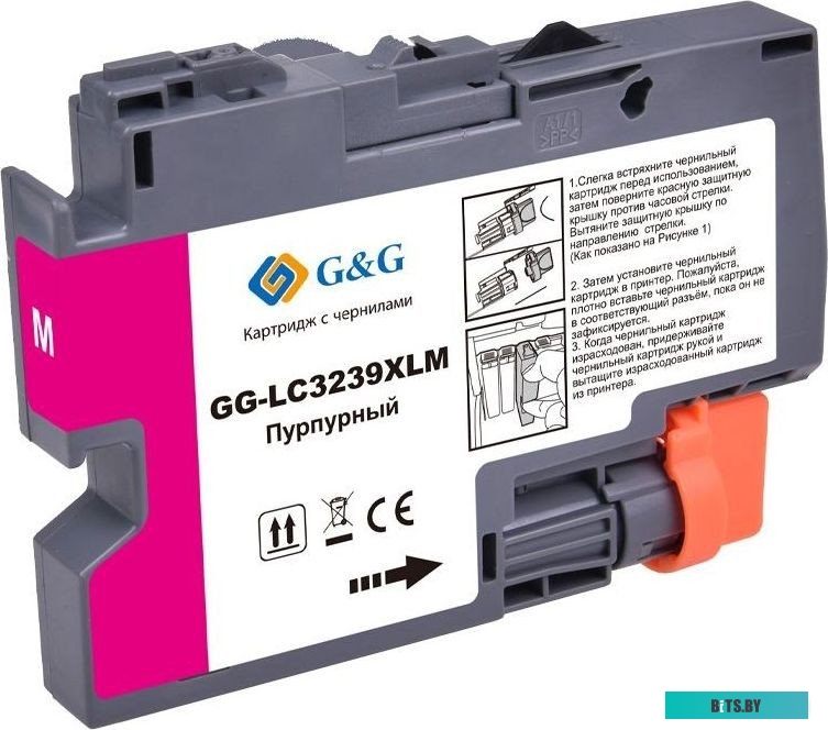 Картридж струйный G&G GG-LC3239XLM пурпурный (52мл) для Brother HL-J6000DW/J6100DW