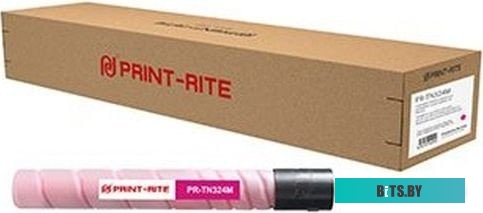 PR-TN324M Картридж лазерный Print-Rite TFK908MPRJ PR-TN324M TN324M пурпурный (26000стр.) для Konica Minolta bizhub C258/C308/C368