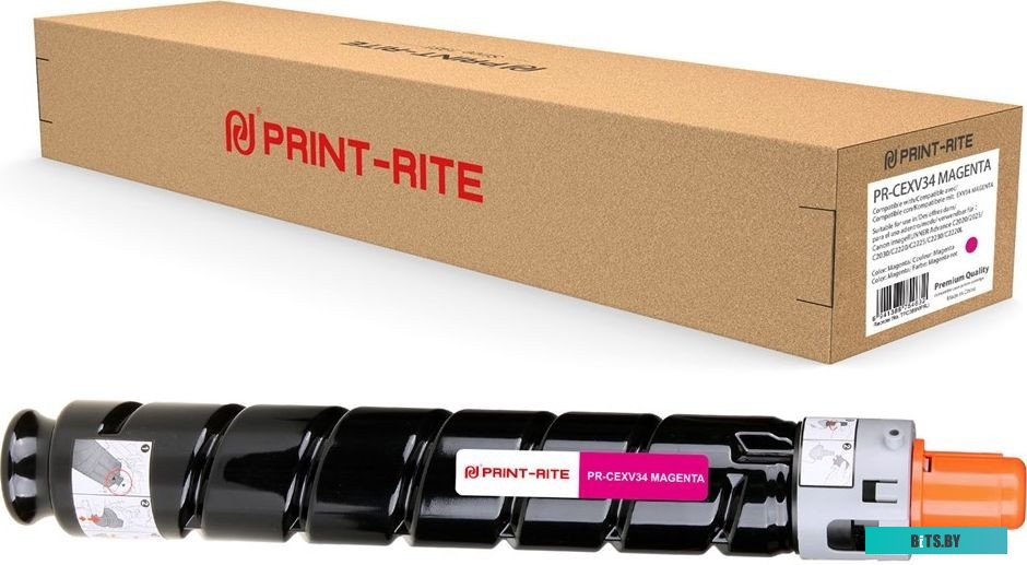 PR-CEXV34 MAGENTA Картридж лазерный Print-Rite TFC389MPRJ PR-CEXV34 MAGENTA C-EXV34 Magenta пурпурный (19000стр.) для Canon IR Advance C2030L/C2030i/C