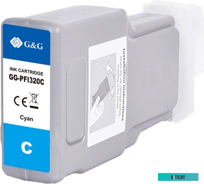 Картридж струйный G&G GG-PFI320C PFI-320C.