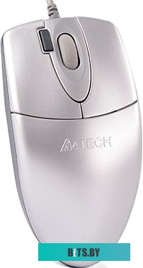 Мышь A4Tech OP-620D (серебристый)