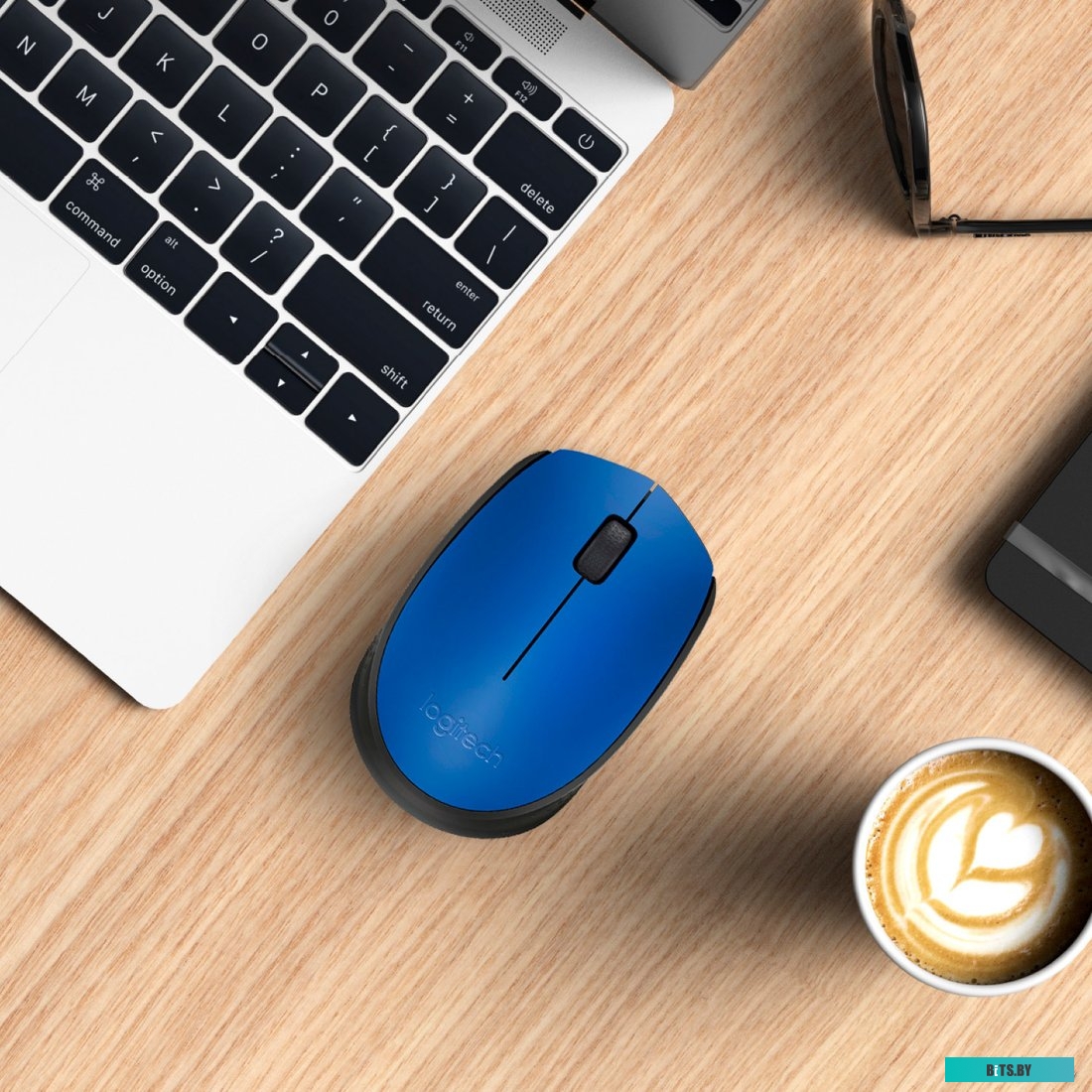 Мышь Logitech M171 (синий/черный) 910-004640