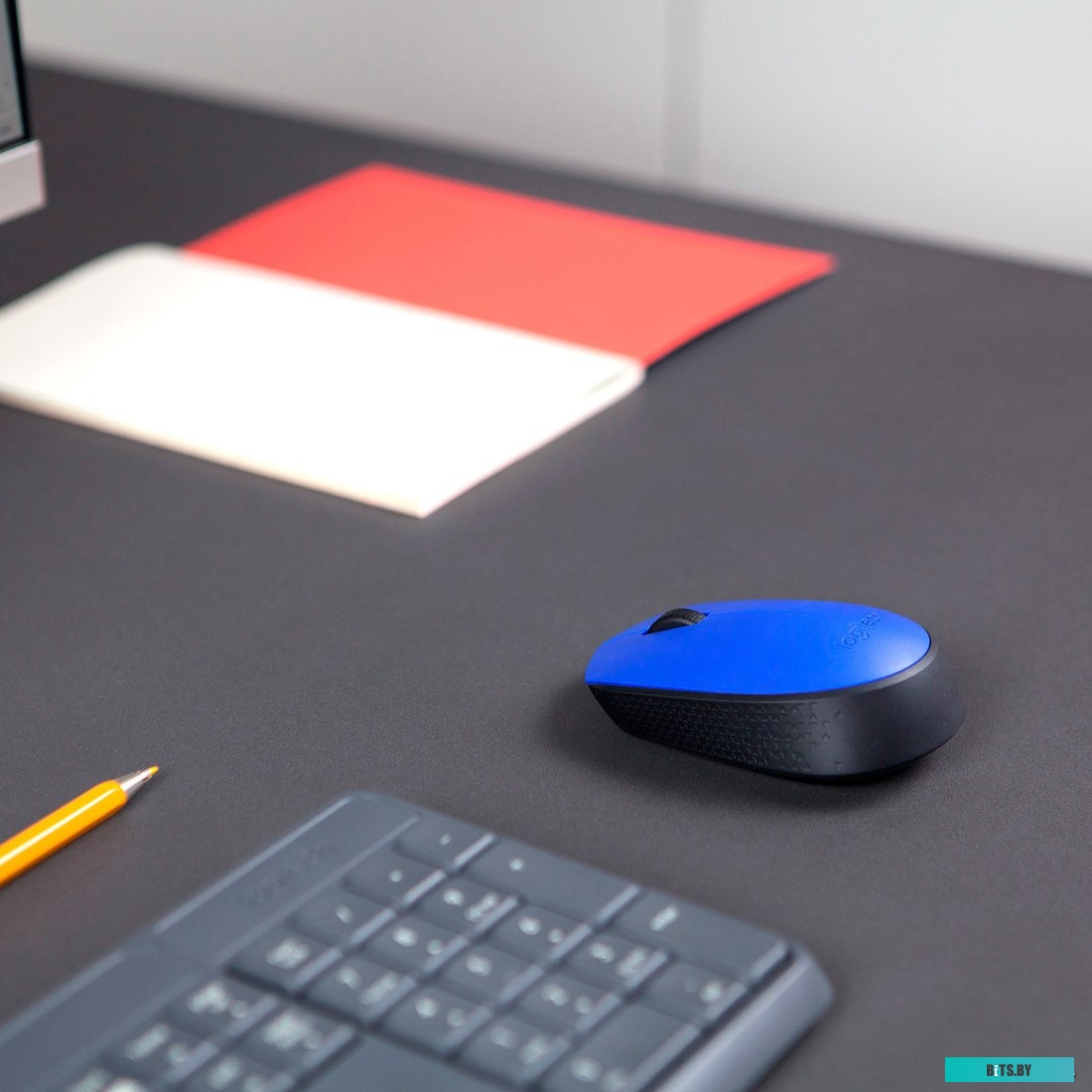 Мышь Logitech M171 (синий/черный) 910-004640