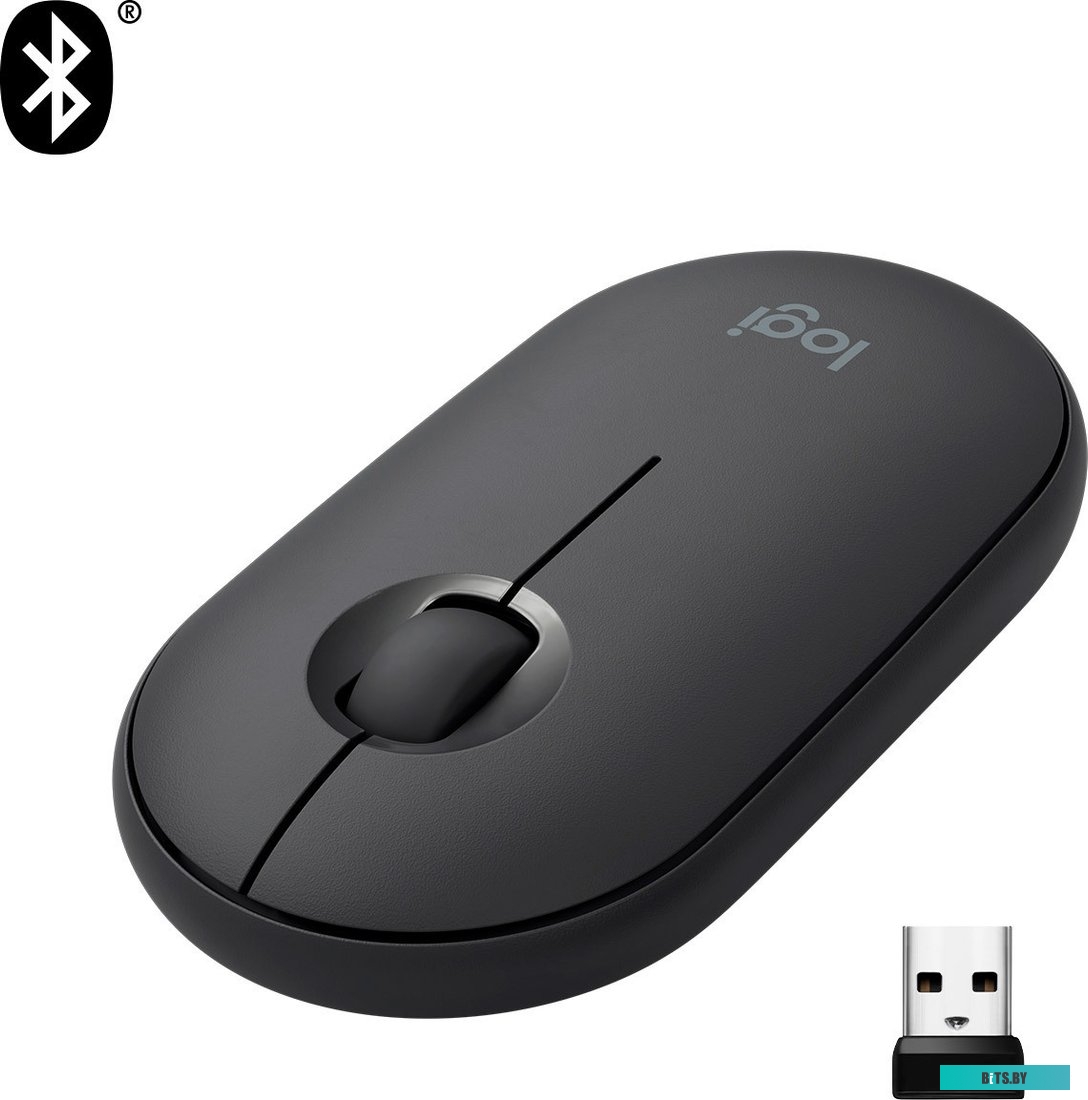 Мышь Logitech M350 Pebble (графит)