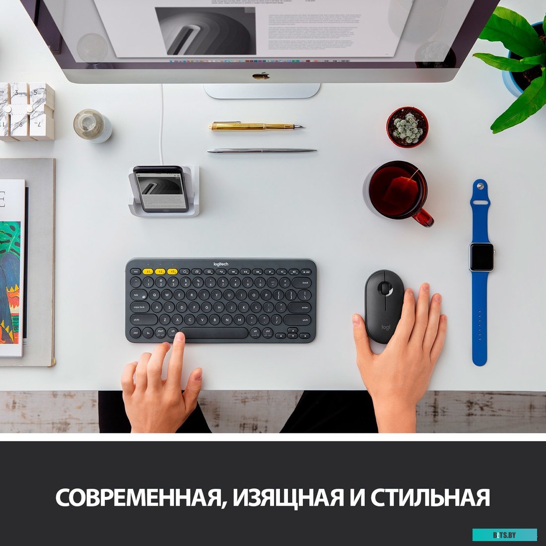 Мышь Logitech M350 Pebble (графит)