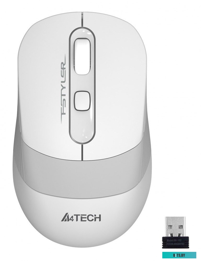 Мышь A4Tech Fstyler FG10S (белый/серый)