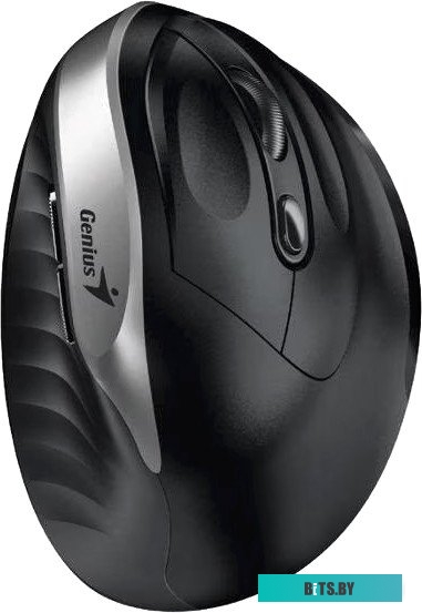 Вертикальная мышь Genius Ergo 8250S (черный/серебристый)