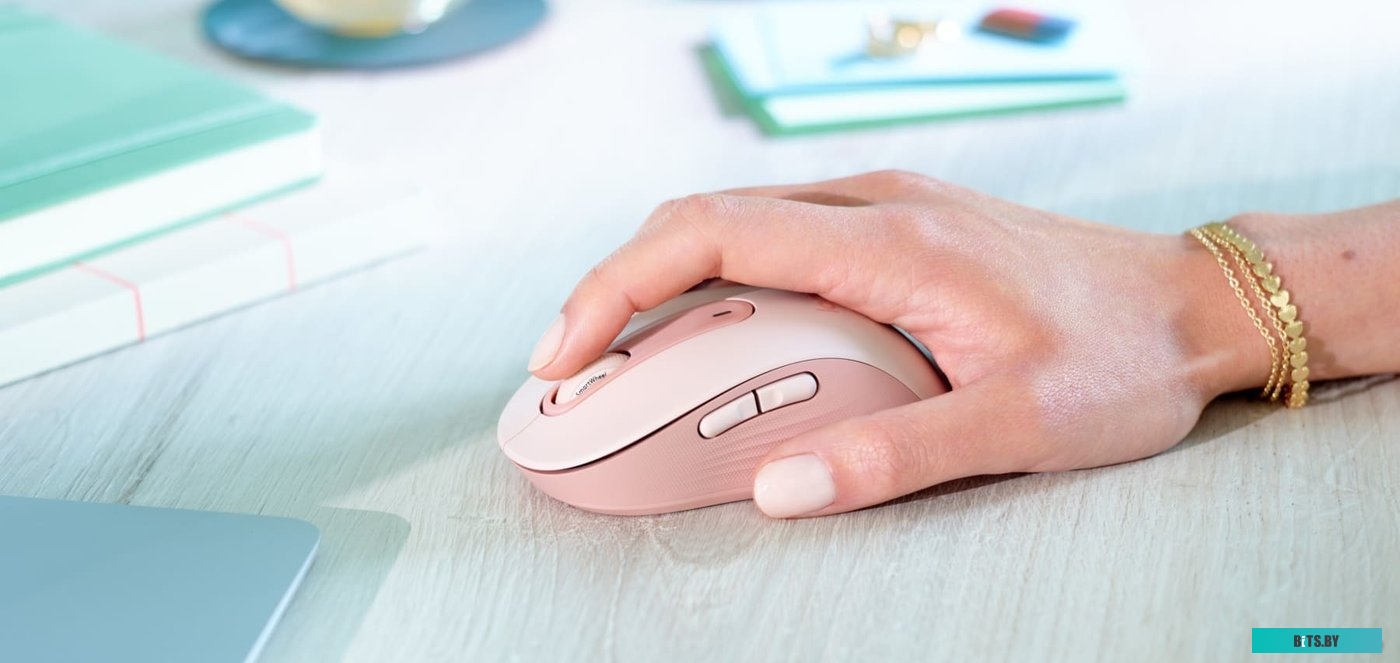 Мышь Logitech Signature M650 L (светло-розовый) <910-006237>