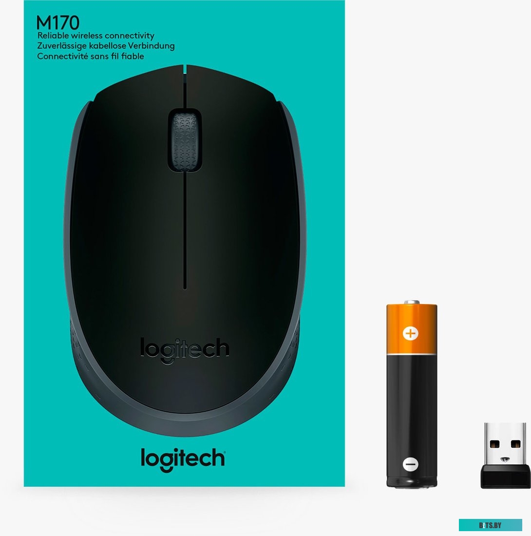 Мышь Logitech M171 (черный) 910-004643/910-004424/910-004655
