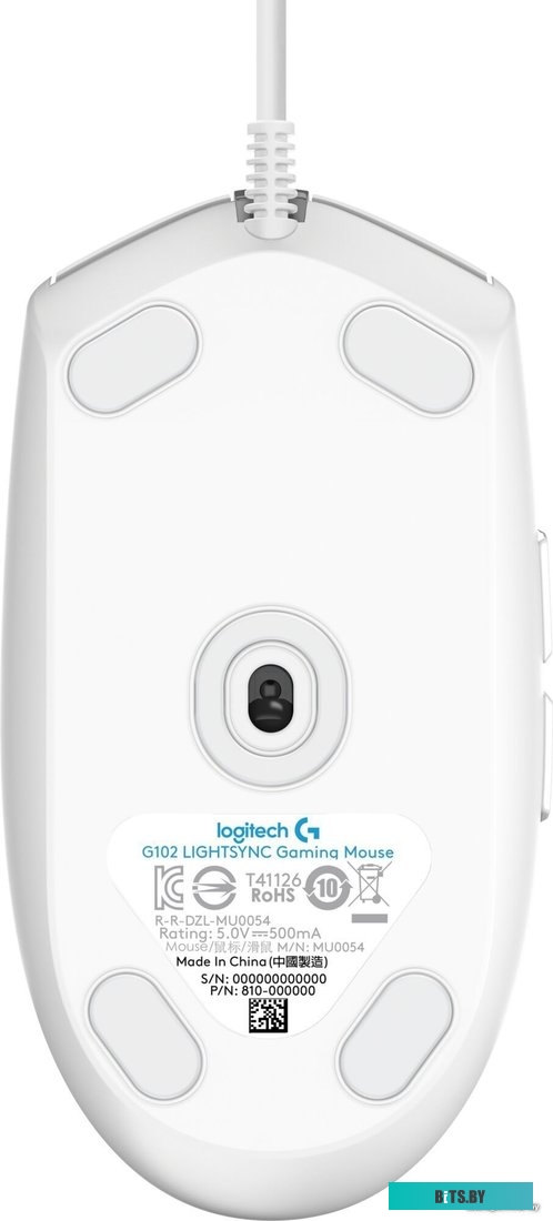 Мышь Logitech G102 Lightsync (белый)