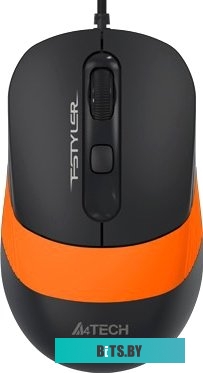 Мышь A4Tech FStyler FM10 черный-оранжевый