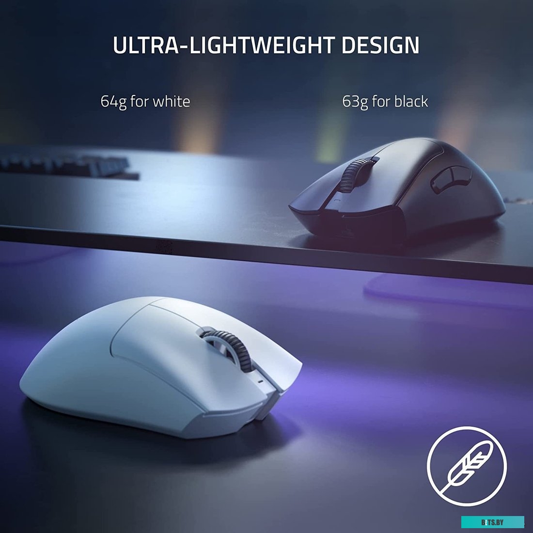Мышь Razer DeathAdder V3 Pro White Edition RZ01-04630200-R3A1