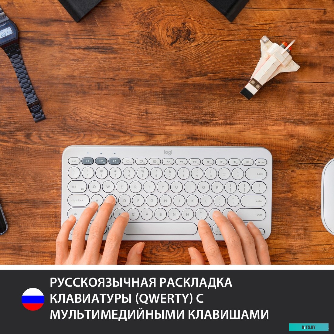 Клавиатура Logitech Multi-Device K380 Bluetooth (белый) <920-009589>