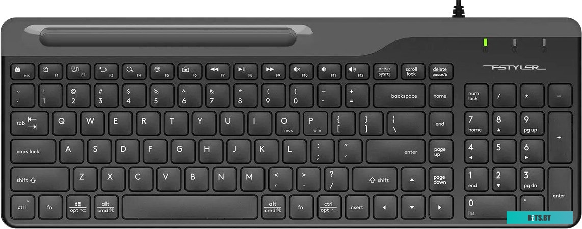 Клавиатура A4Tech Fstyler FK25 (черный/серый)
