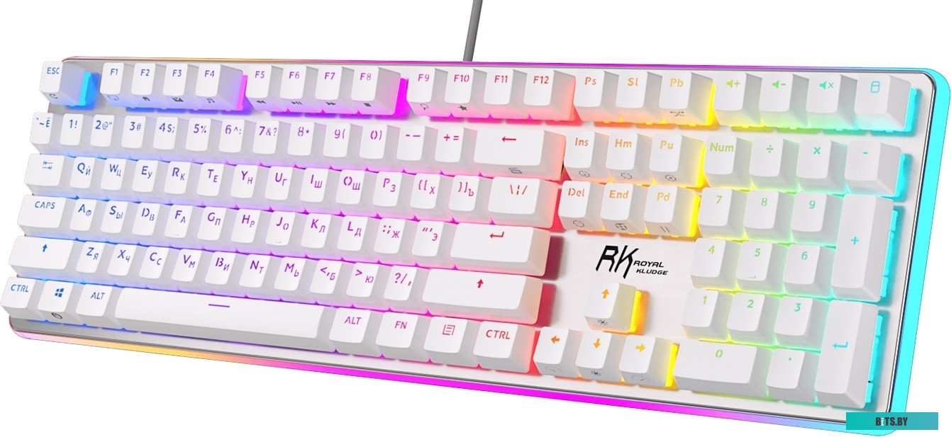 Клавиатура Royal Kludge RK918 RGB (белый, RK Brown)