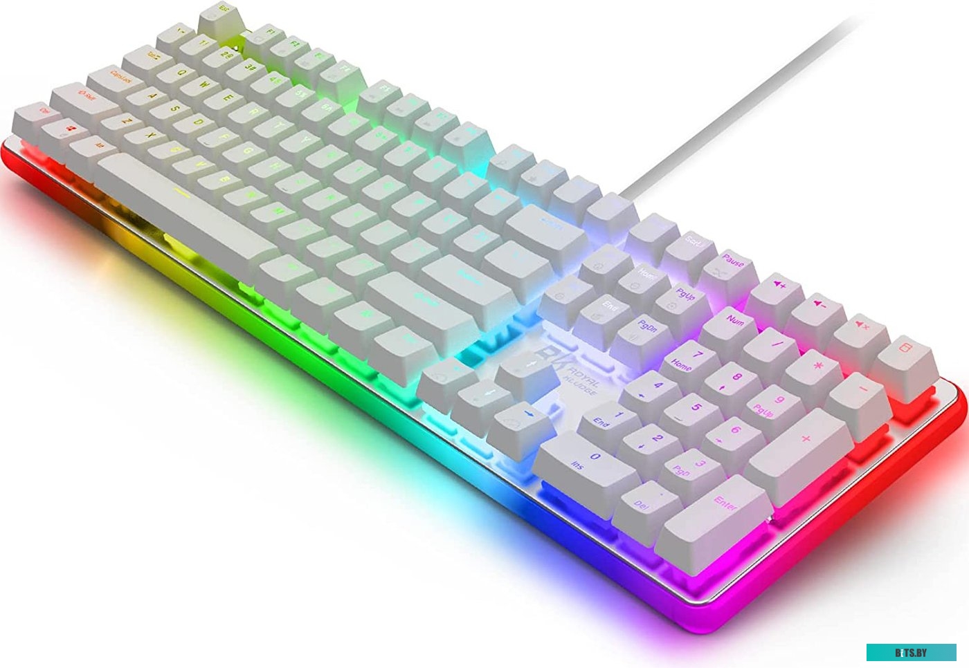 Клавиатура Royal Kludge RK918 RGB (белый, RK Brown)