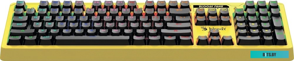 Клавиатура A4Tech Bloody B810RC (желтый)