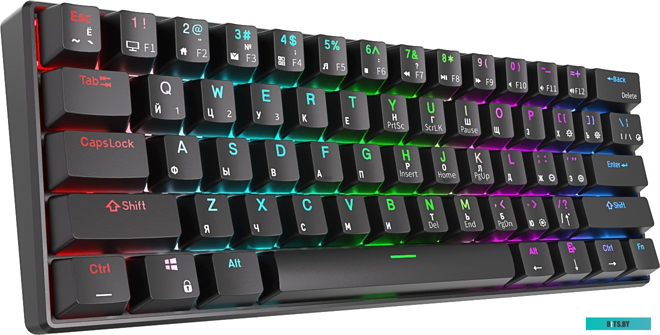 Клавиатура Royal Kludge RK61 RGB (черный, RK Red)