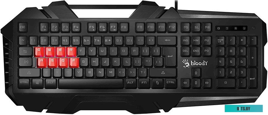 Клавиатура A4Tech Bloody B3590R (черный/серый)