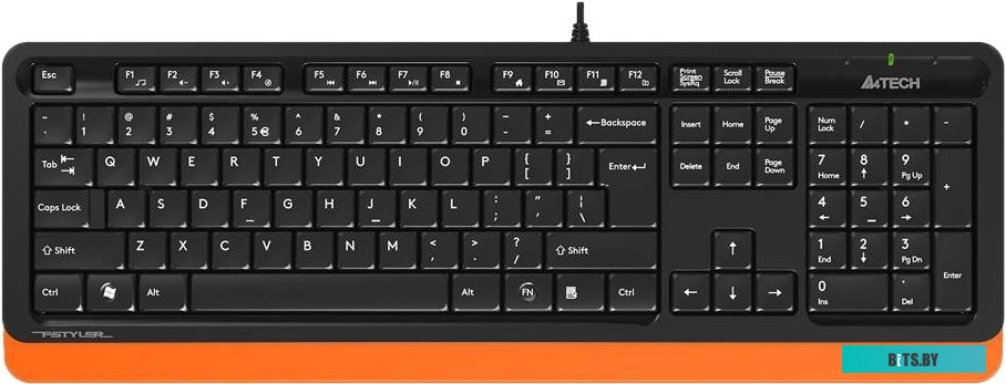 Клавиатура A4Tech Fstyler FK10 (черный/оранжевый)