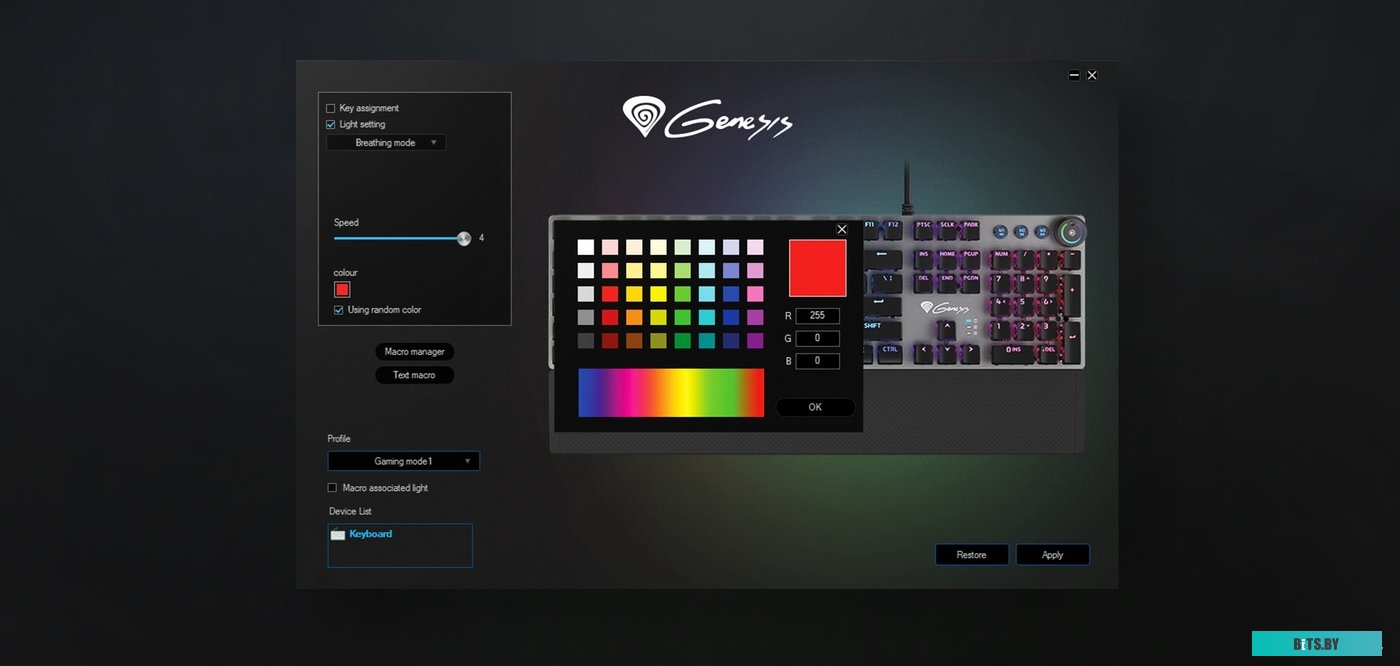 Клавиатура Genesis Thor 400 RGB