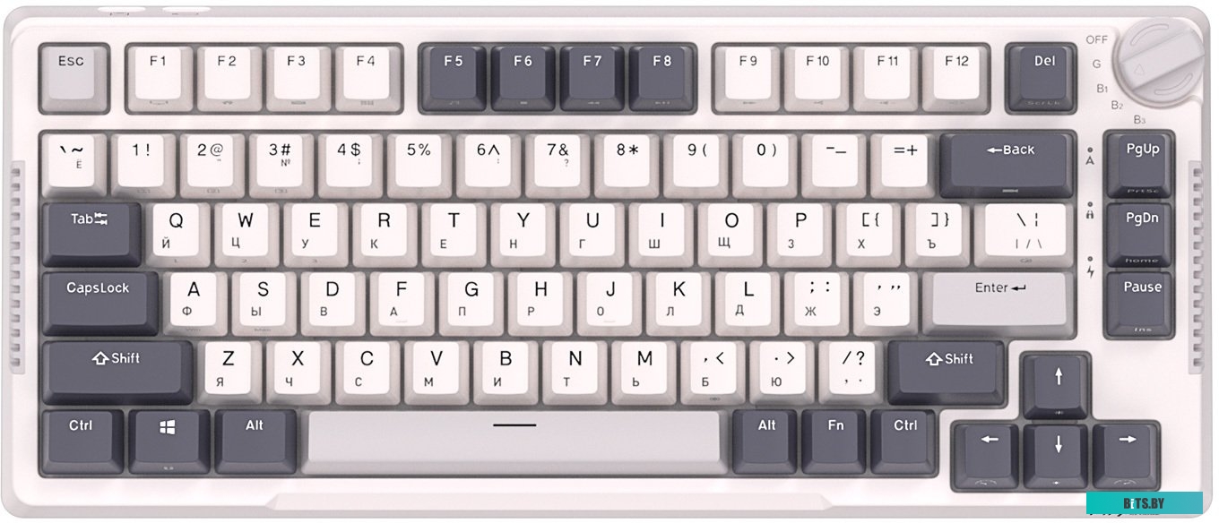 Клавиатура Royal Kludge RK-H81 RGB White Night (RK Cyan)