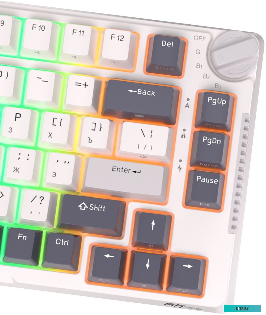 Клавиатура Royal Kludge RK-H81 RGB White Night (RK Cyan)