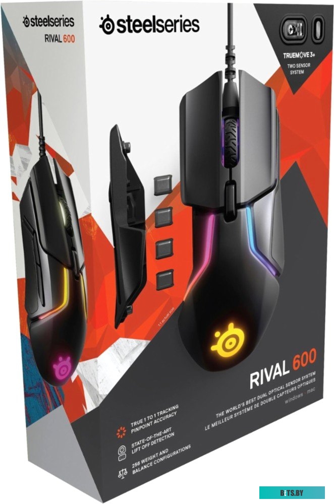 Мышь SteelSeries Rival 600 Gaming Mouse Black 62446