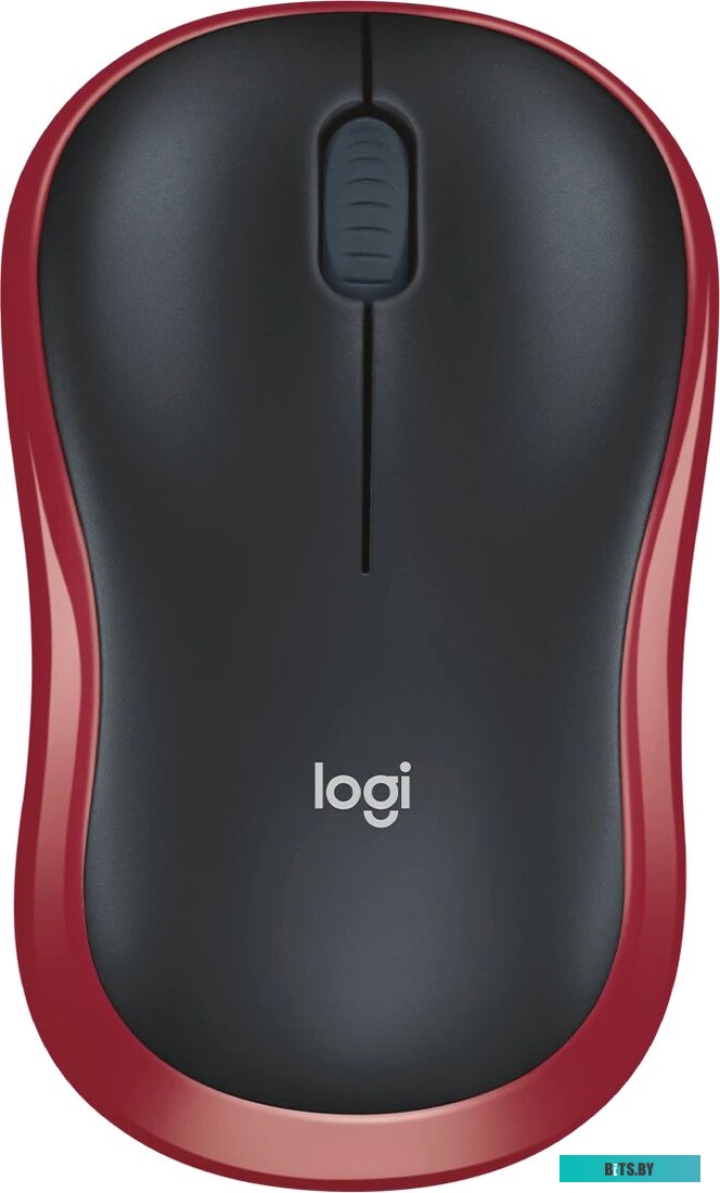 Мышь Logitech M186 (черный/красный)