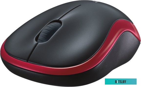 Мышь Logitech M186 (черный/красный)