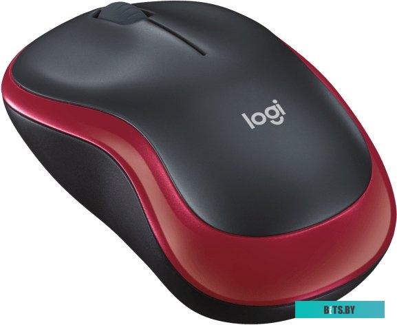 Мышь Logitech M186 (черный/красный)