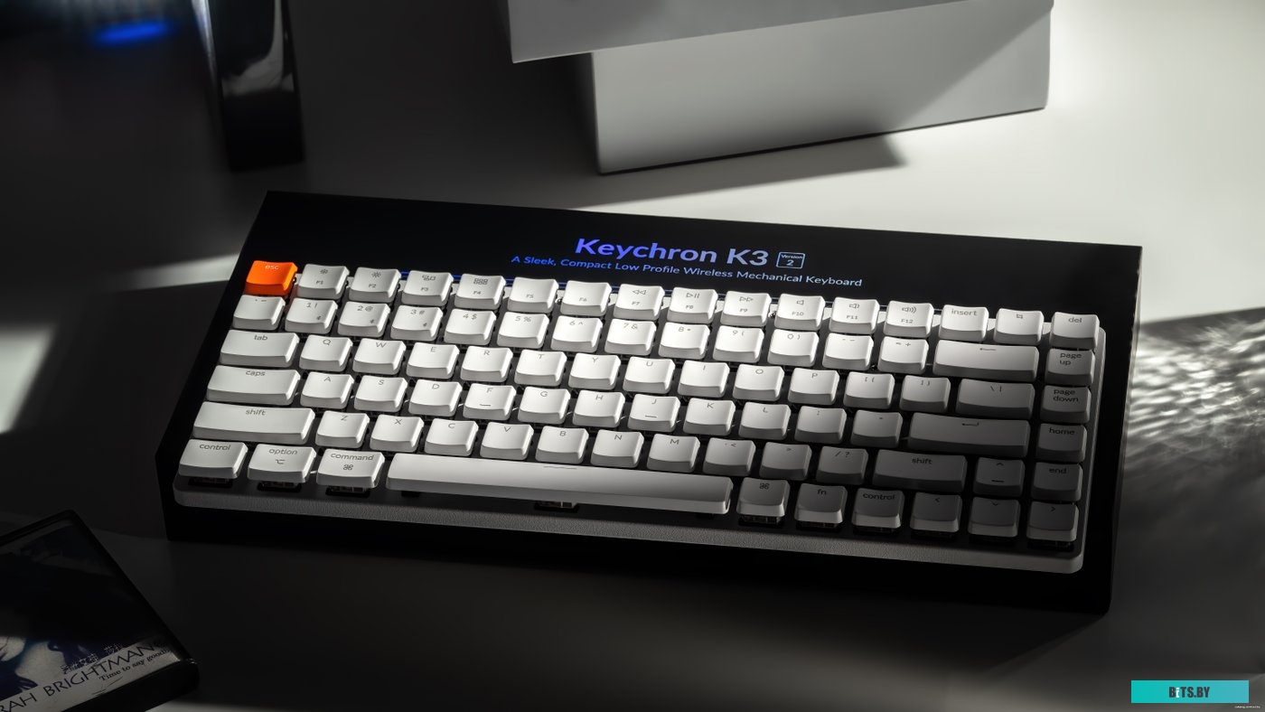 K3-K1-RU Клавиатура Keychron [K3-K1-RU] <White>; USB, Gateron G Pro Red