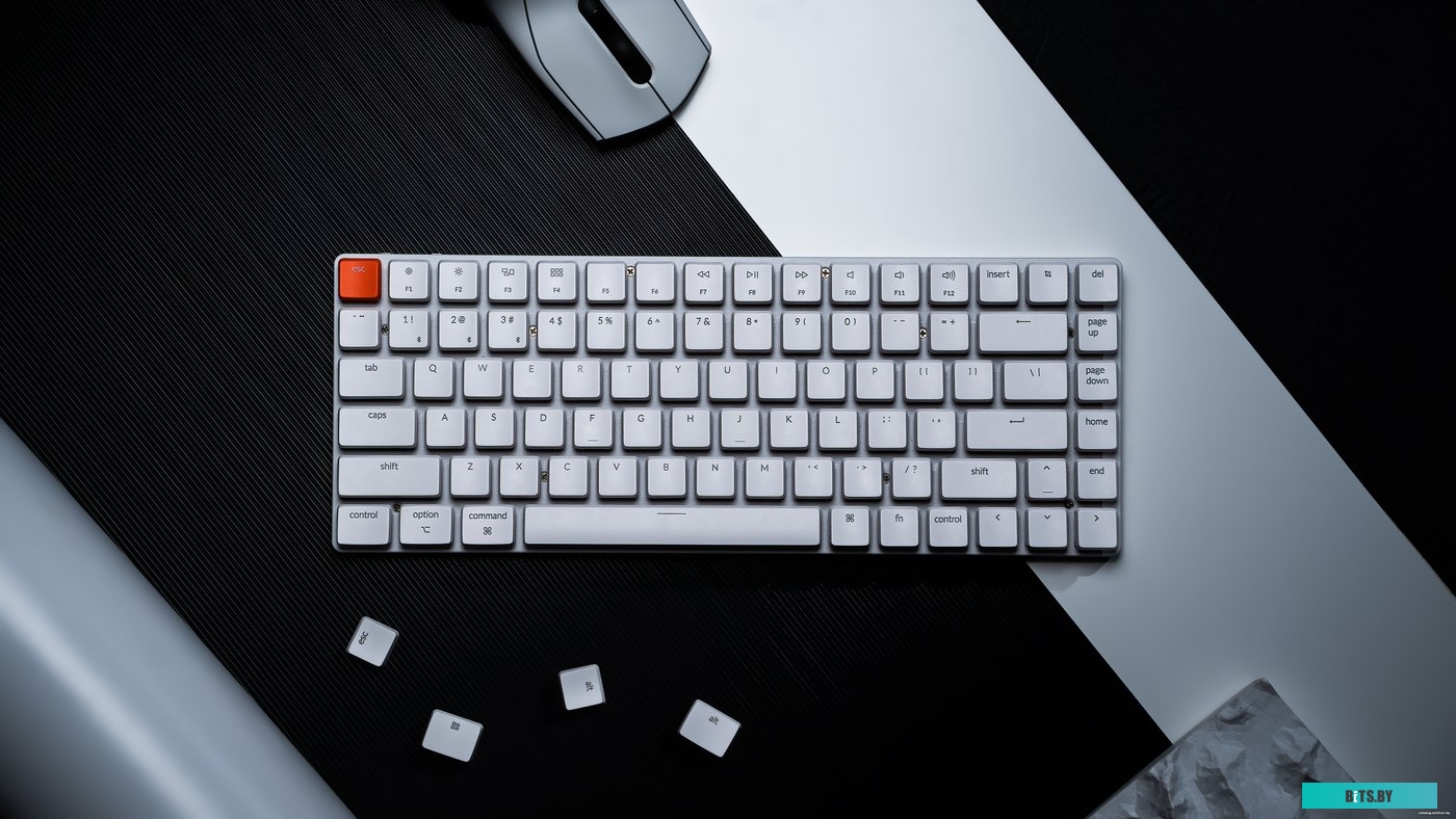K3-K1-RU Клавиатура Keychron [K3-K1-RU] <White>; USB, Gateron G Pro Red