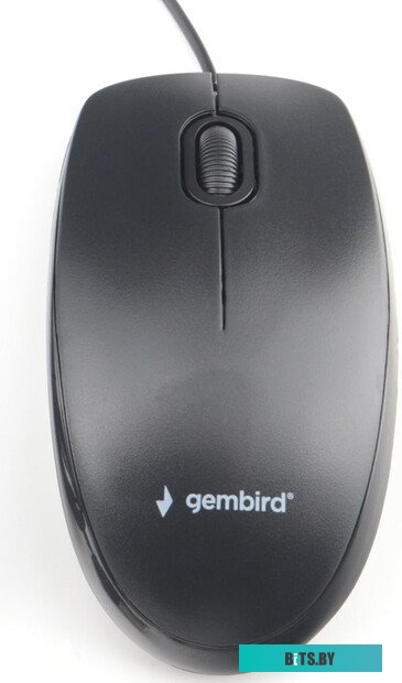Мышь Gembird MOP-200 проводная бесшумная, 3кн, 1000 DPI, 1.8м, черный, коробка MOP-200