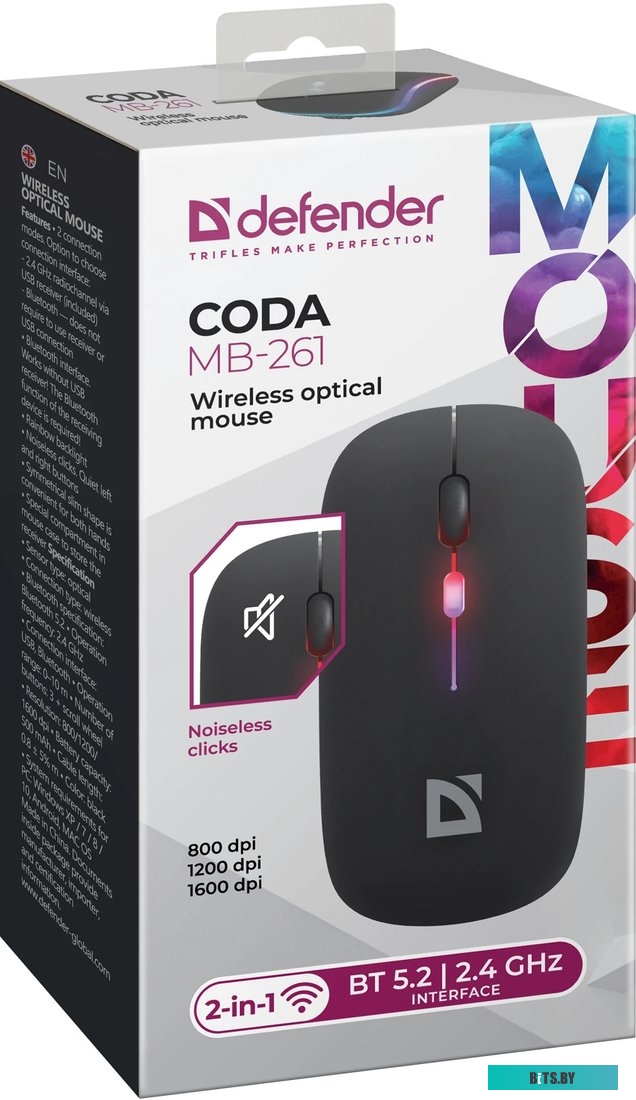 Мышь Defender Coda MB-261 (черный)