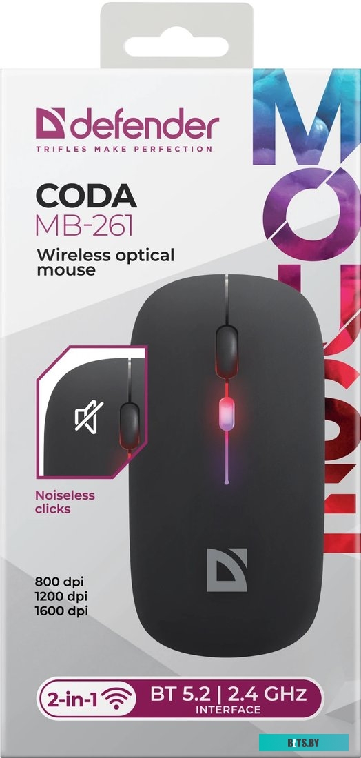 Мышь Defender Coda MB-261 (черный)
