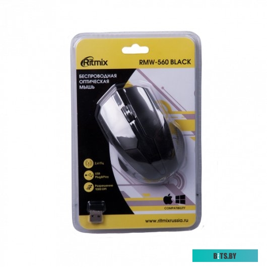 Мышь Ritmix RMW-560 (черный) <RMW-560 Black>