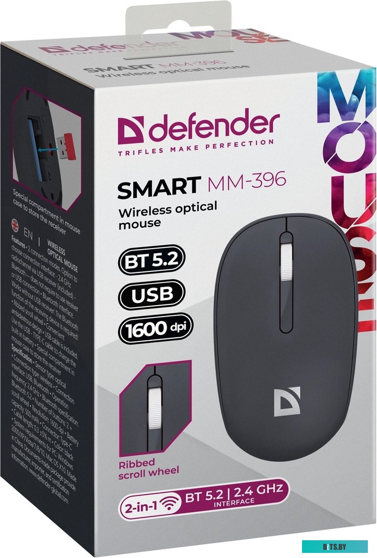 Мышь Defender Smart MM-396 (черный)