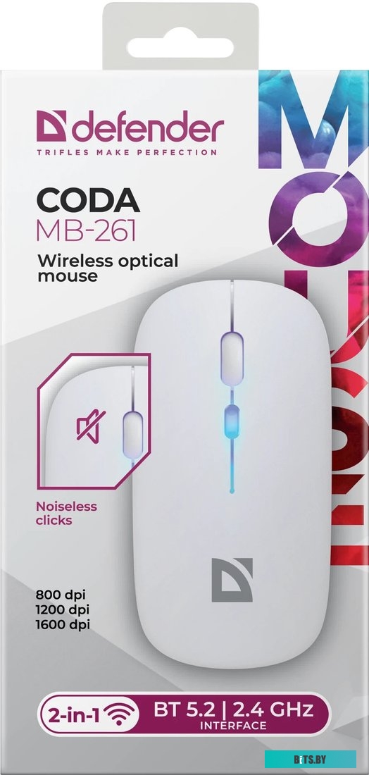 Мышь Defender Coda MB-261 (белый)